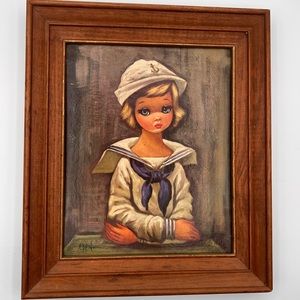 Sailor Girl 
Framed 8x10 1960’s Print by Eden